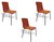 Set De 3 Sillas Stilisima Naranja Nuuk Concept