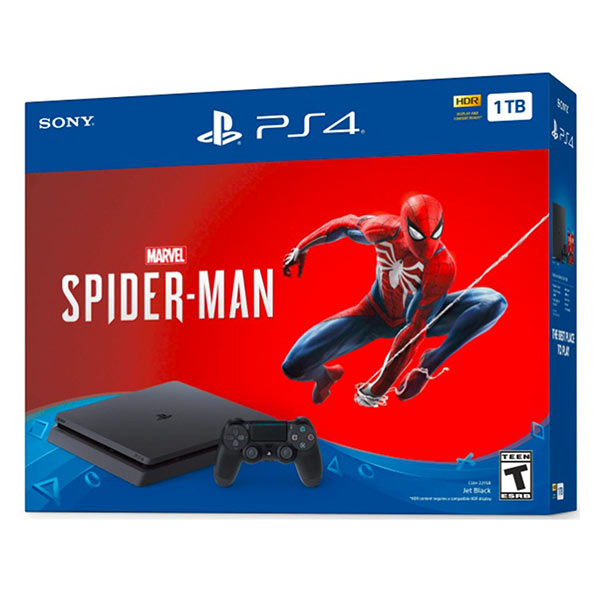 PlayStation 4 Slim 1TB Console-Marvel's SpiderMan Bundle