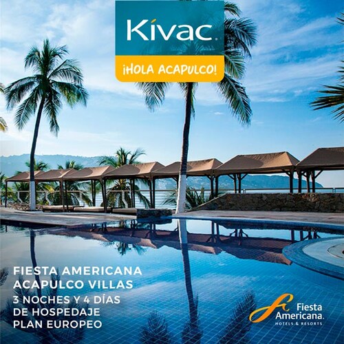 Viaje Acapulco para 3 noches, 4 días en Fiesta Americana Villas Acapulco