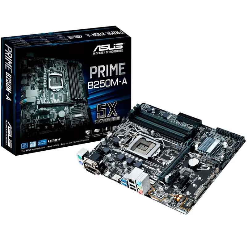Tarjeta Madre Asus Prime B250m-a Ddr4 1151 Usb3.0 Hdmi