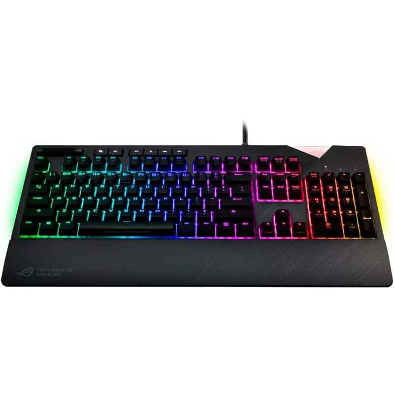 Teclado Gamer Asus Rog Strix Flare Cherry Mx Red Rgb Usb