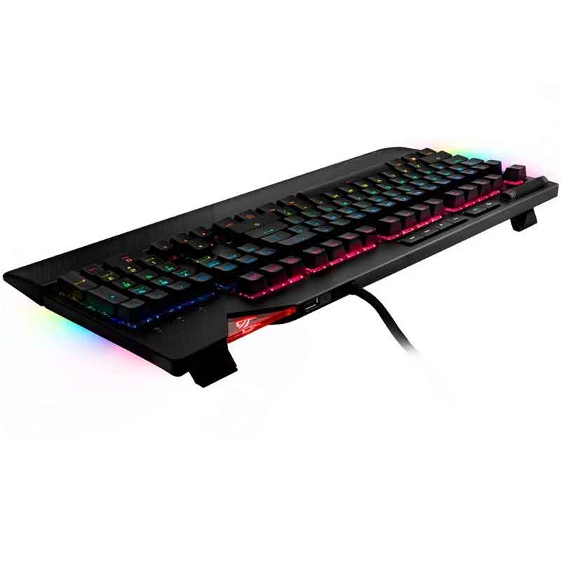 Teclado Gamer Asus Rog Strix Flare Cherry Mx Red Rgb Usb