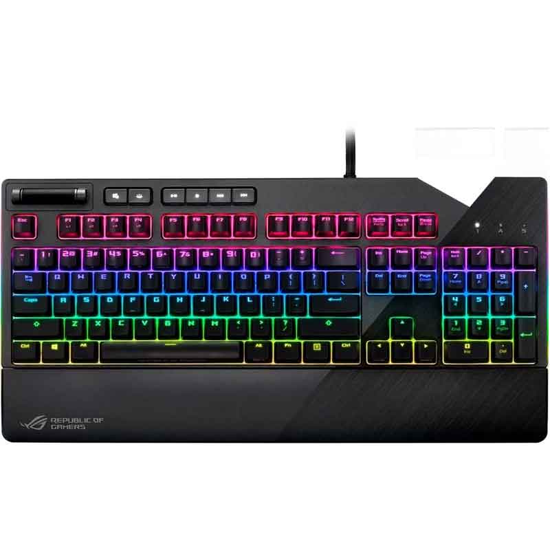 Teclado Gamer Asus Rog Strix Flare Cherry Mx Red Rgb Usb