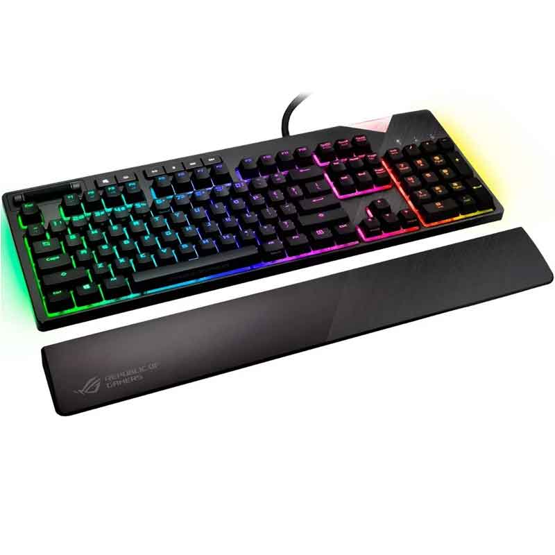 Teclado Gamer Asus Rog Strix Flare Cherry Mx Red Rgb Usb