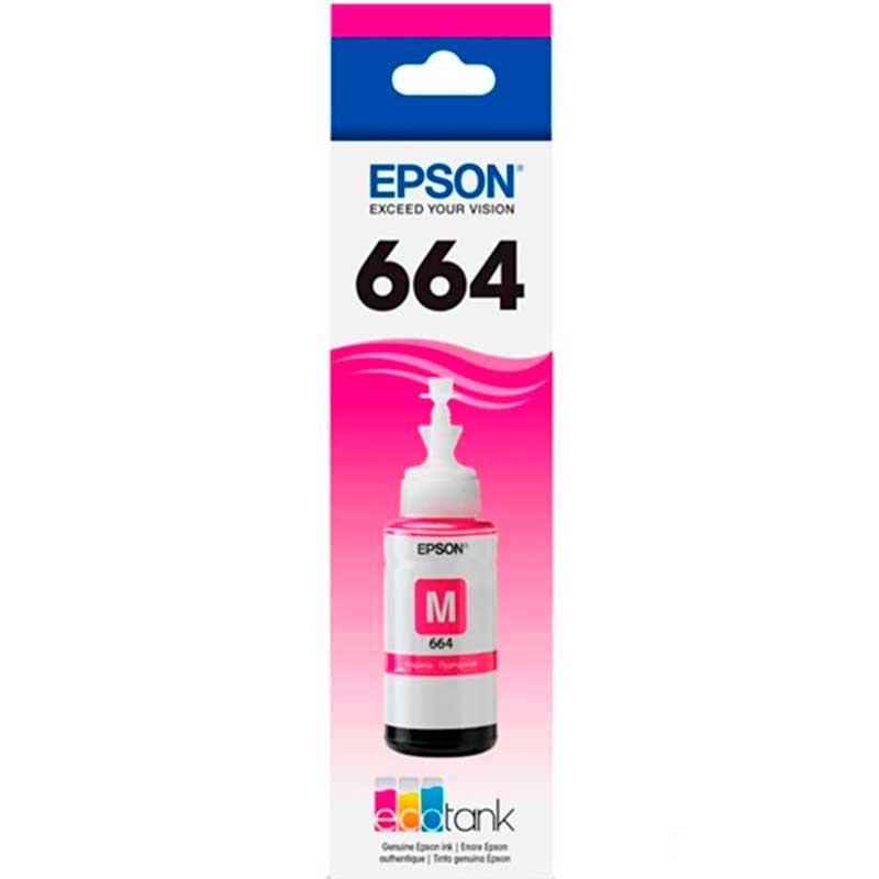 Botella De Tinta Epson T664 L310 L380 L575 Magenta T664320-AL