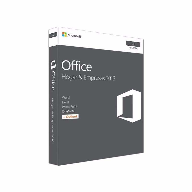 Microsoft Office Hogar y Empresas 2016 para Mac- Gris