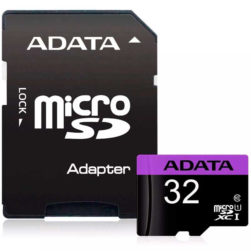 Memoria Micro SD 32GB ADATA Clase 10 Video Full HD AUSDH32GUICL10-RA1 