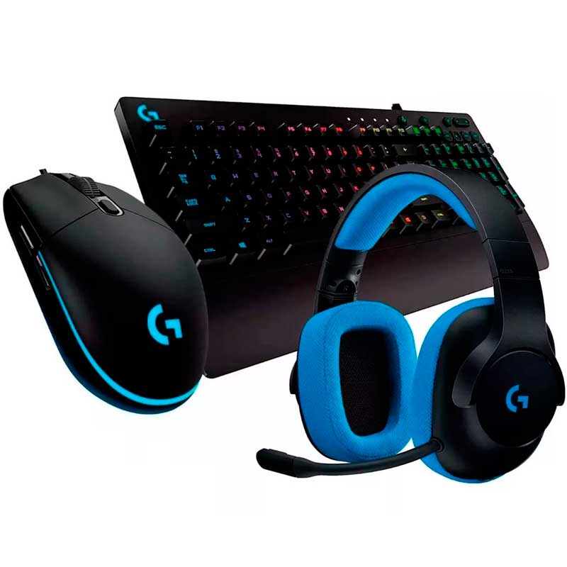 Kit Gamer LOGITECH G Teclado G213 Mouse Mouse G203 Diadema G233 