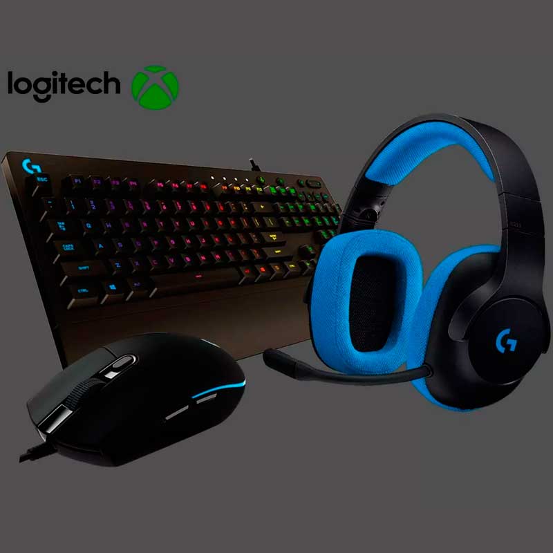 Kit Gamer LOGITECH G Teclado G213 Mouse Mouse G203 Diadema G233 