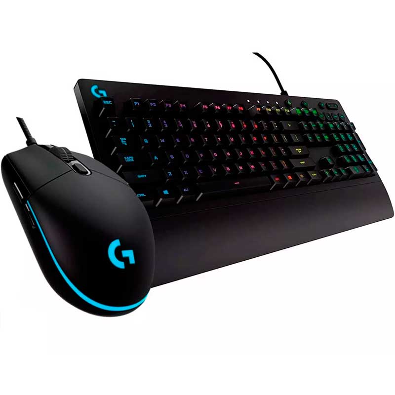 Kit Gamer Logitech Teclado G213 Mouse G Pro Led Rgb Usb