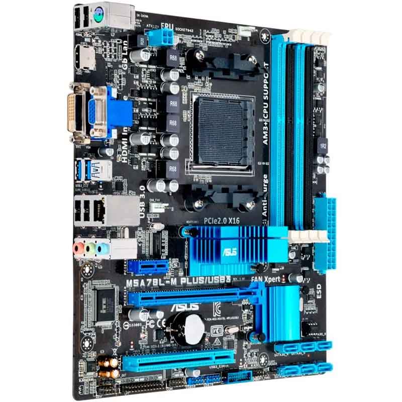 Tarjeta Madre Asus M5a78l-m Plus Usb3 Socket Am3+ 4ddr3 Pcie