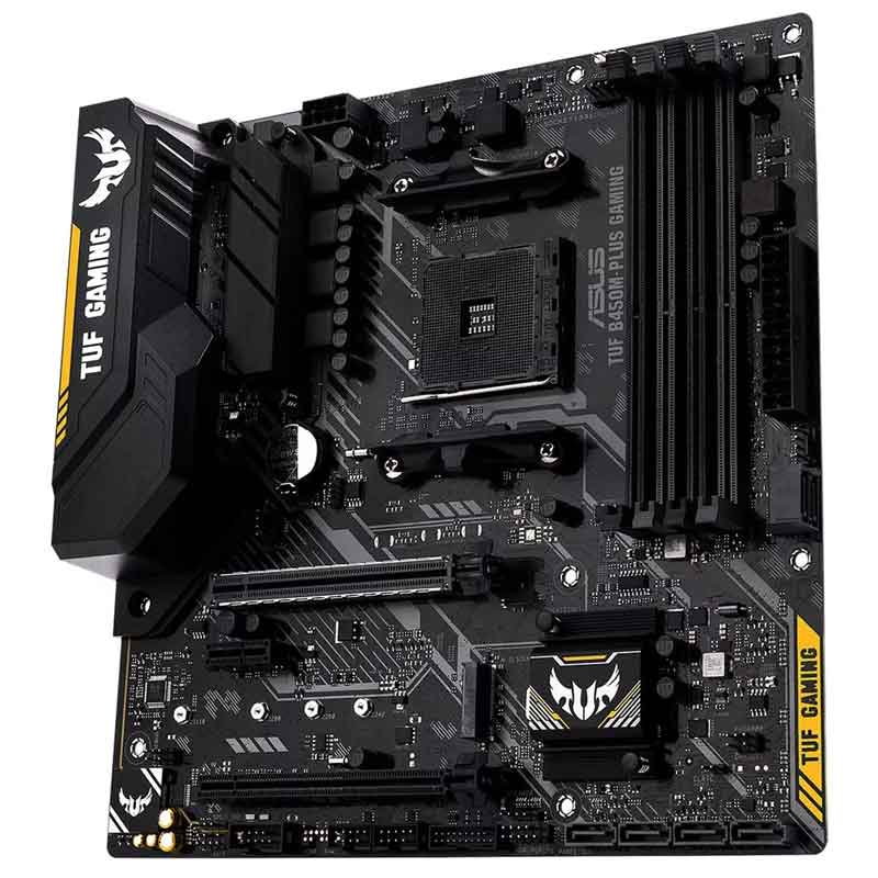 Tarjeta Madre ASUS TUF B450M-PLUS Gaming AM4 DDR4 Micro ATX