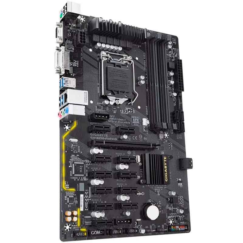 Tarjeta Madre GIGABYTE GA-B250-FinTech 1151 DDR4 ATX