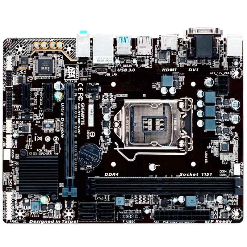 Tarjeta Madre GIGABYTE H110M S2H 1151 DDR4 Micro ATX