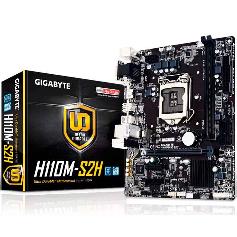 Tarjeta Madre GIGABYTE H110M S2H 1151 DDR4 Micro ATX