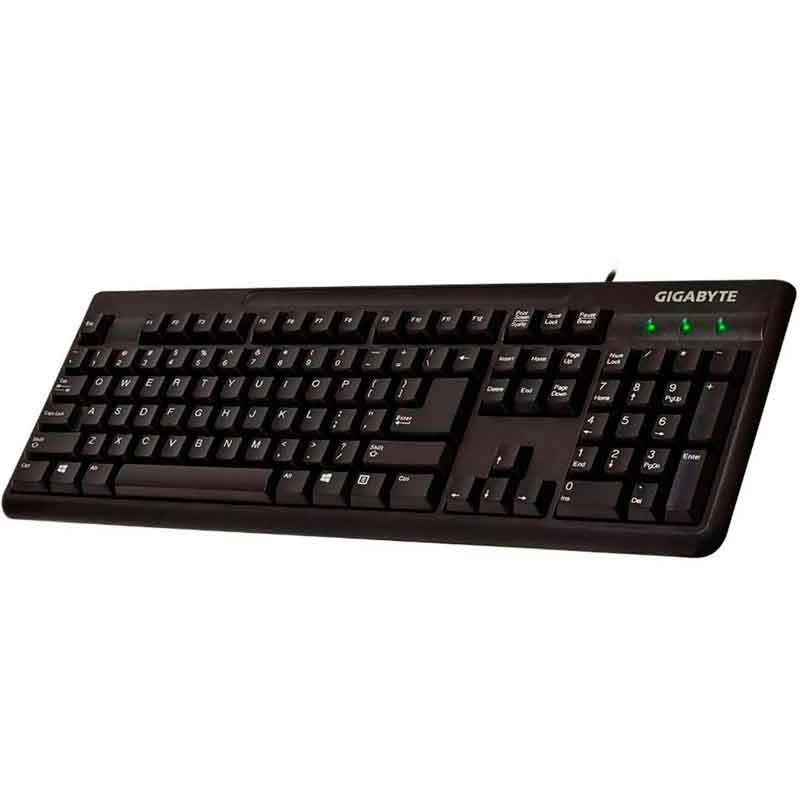 Kit Teclado y Mouse GIGABYTE 800 DPI Negro Alambrico GK-KM3100 