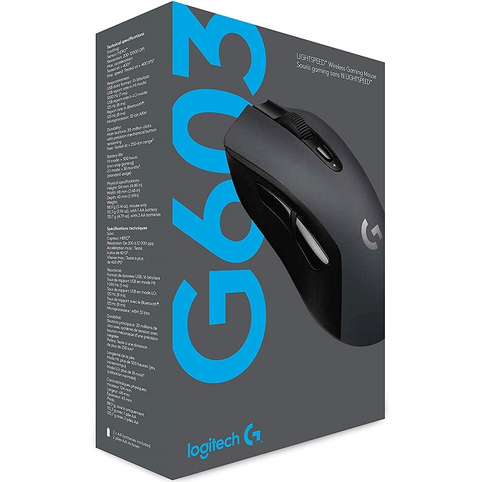 Mouse Logitech G603 Lightspeed Inalambrico USB Y Bluetooth Gaming 910-005100