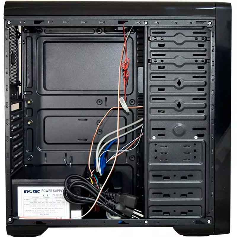 Gabinete Evotec Ev-1003 Micro Atx Usb 3.0 Con Fuente 600w