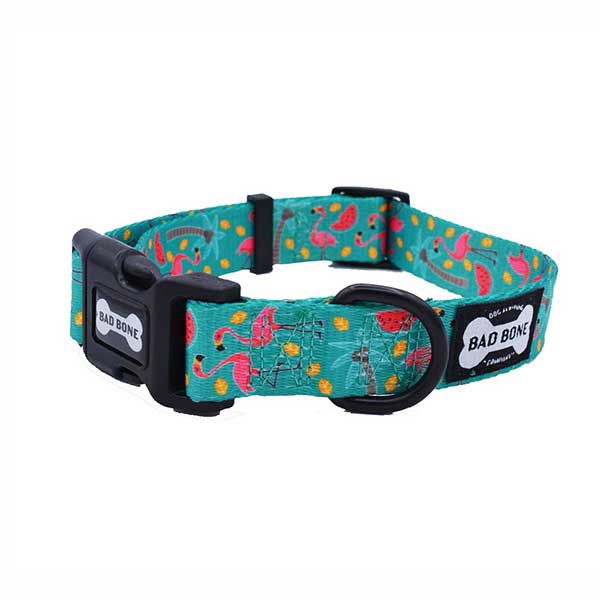 Bad Bone Collar Flamingos Mediano