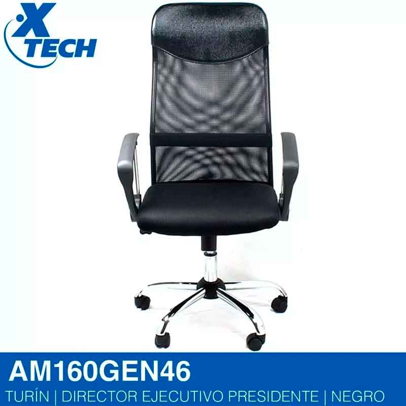 Silla Ejecutiva Xtech Oficina Turin de Lujo Ergonomica Am160gen46