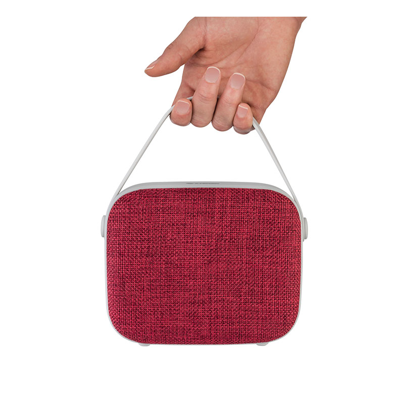 Bocina Bluetooth Handbag Rojo Agarradera Bolso Mano Steren