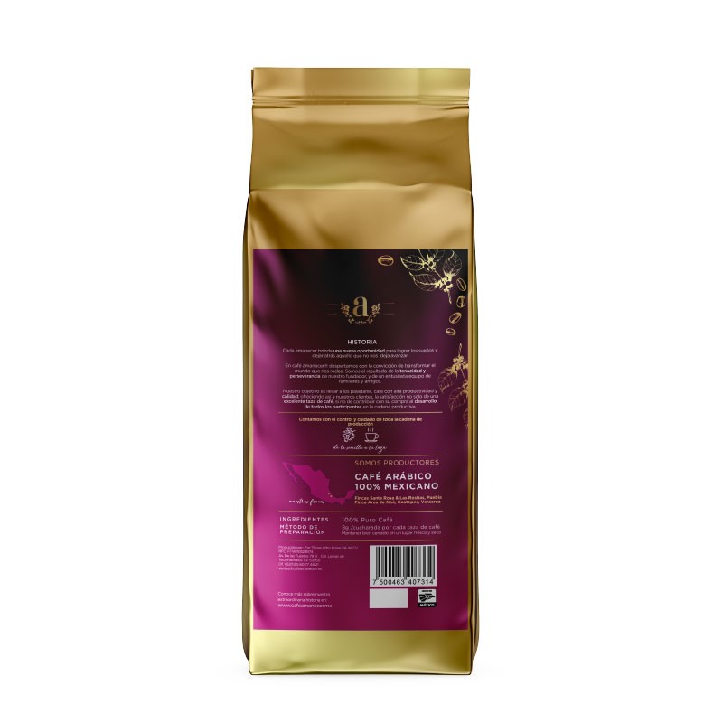 Café Amanecer 100% Puro Gourmet De Altura 500gr Molido Tueste Americano