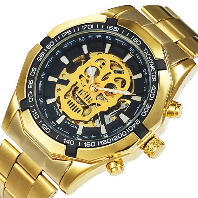 Reloj T-winner Hombre Automático Skeleton Calavera Skull BYTESHOP