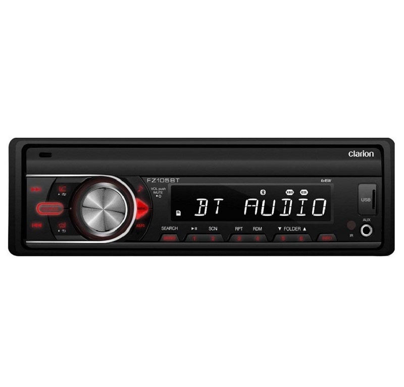 Autoestereo Bluetooth Clarion Fz105bt Usb Aux Iphone 