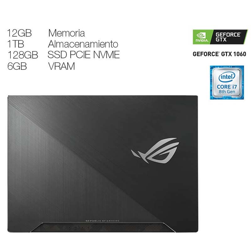 Laptop Asus GL504GM Intel Core i7 RAM 12GB HDD 1TB+SSD 128GB GTX 1060 6GB GDRR5 LED 15.6"