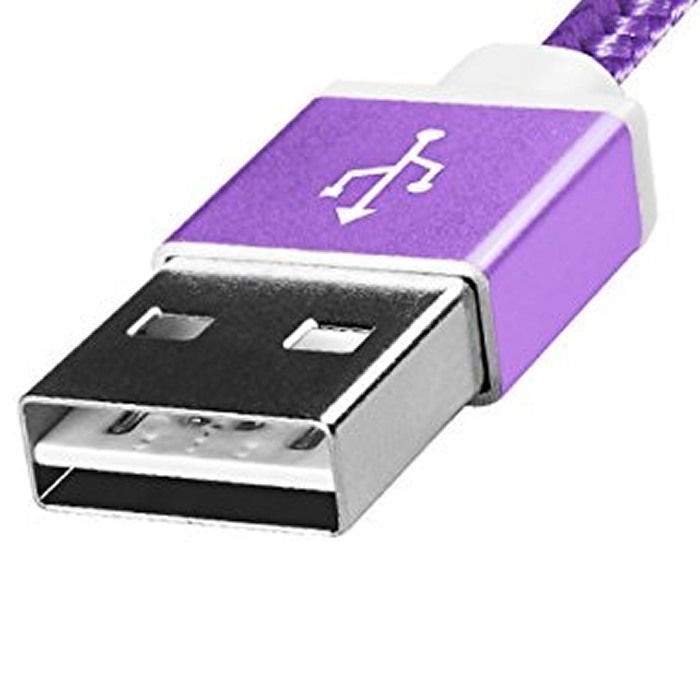 Cable USB A - Micro-USB B Adata Morado Android Windows 1 Metro AMUCAL-100CMK-CPU