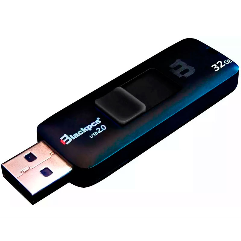 Memoria Usb 32gb Blackpcs Mu2101bl-32 Flash Drive Negro