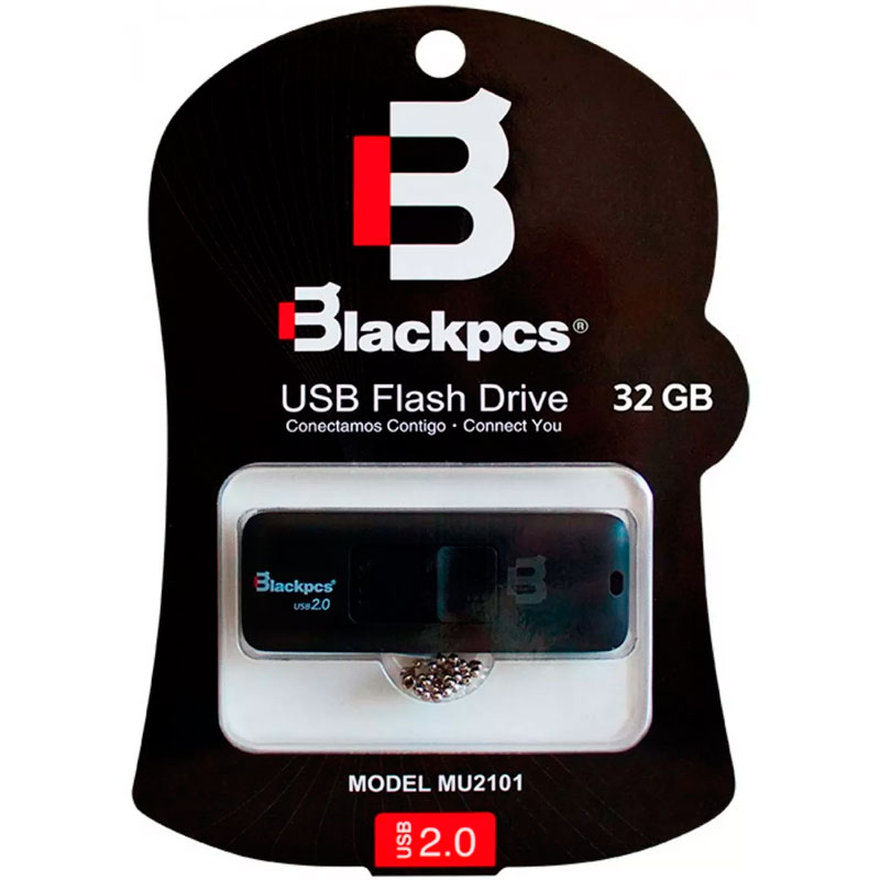 Memoria Usb 32gb Blackpcs Mu2101bl-32 Flash Drive Negro