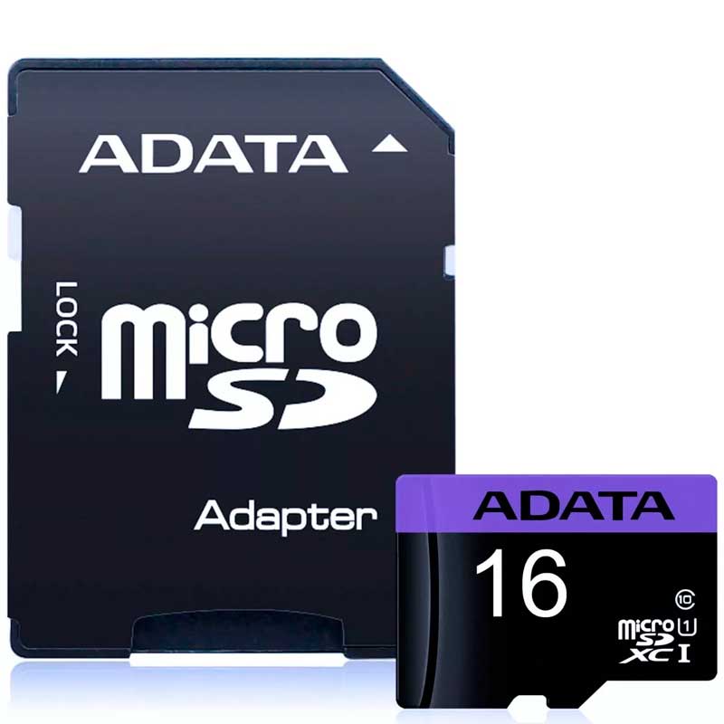 Memoria Micro SD 16GB ADATA Clase 10 Video Full HD AUSDH16GUICL10-RA1