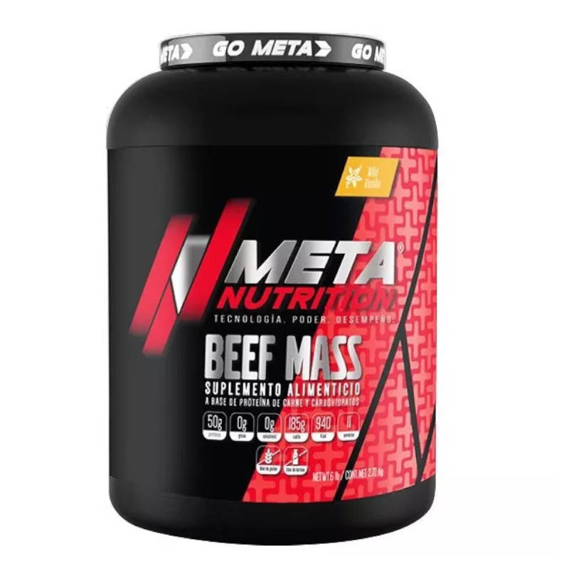 Proteina Meta Nutrition Beef Mass 6 Libras - Sabor Chocolate