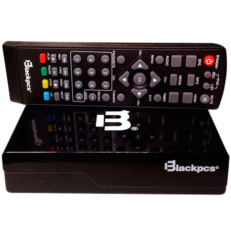 Decodificador De Tv Hdmi Usb Blackpcs E020plast-bl Coaxial