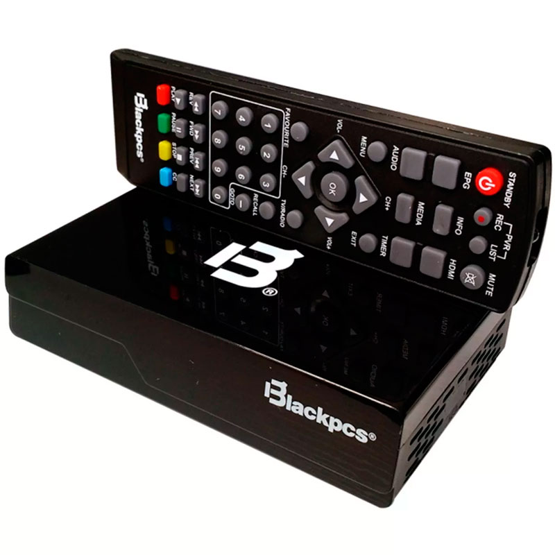 Decodificador De Tv Hdmi Usb Blackpcs E020plast-bl Coaxial