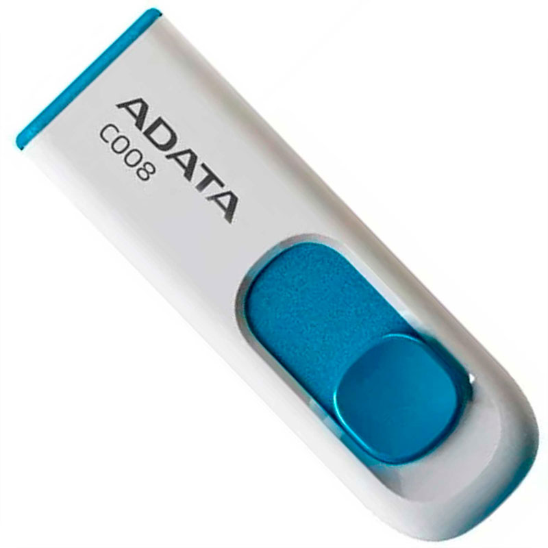 Memoria USB 16GB ADATA C008 2.0 Retractil Flash Drive AC008-16G-RWE