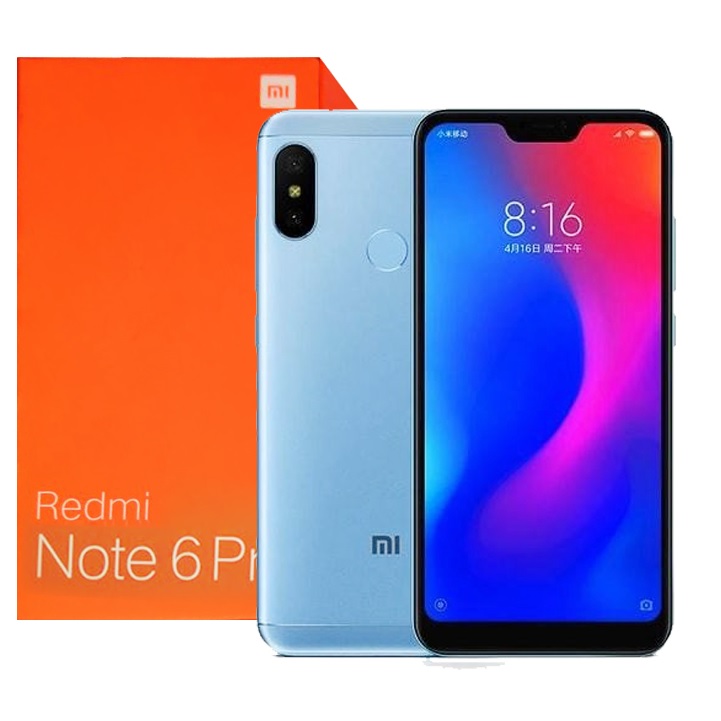 Celular Xiaomi Redmi Note 6 PRO 64GB 4GB RAM 6.26 pulgadas 12 mp Desbloqueado AZUL