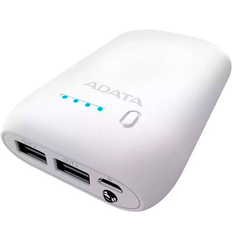 Power Bank Adata P10050 10050mah Blanco AP10050-DUSB-5V-CWH