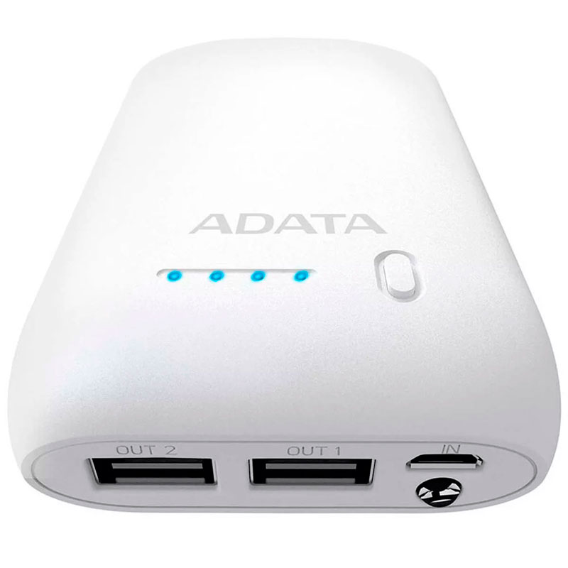 Power Bank Adata P10050 10050mah Blanco AP10050-DUSB-5V-CWH