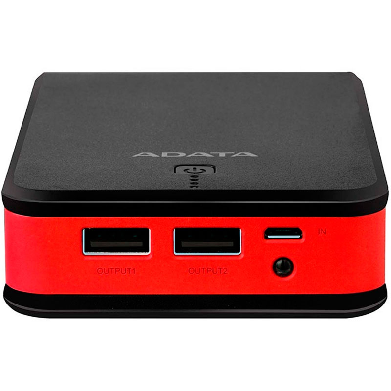 Power Bank Adata P20100 20100mah Negro/Rojo AP20100-5V-CBKRD