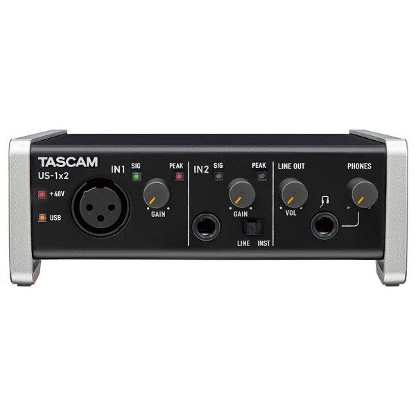 Interface de Audio Tascam US1x2 Dos Salidas Una Entrada Negro