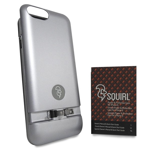 Funda con bateria SQUIRL Iphone 6/6s bateria 2300mAh carga sin cables- GRAY