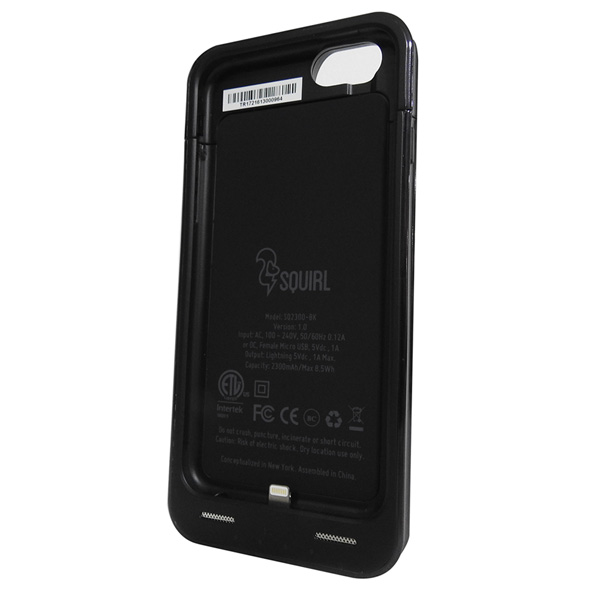 Funda con bateria SQUIRL Iphone 6/6s bateria 2300mAh carga sin cables- BLACK