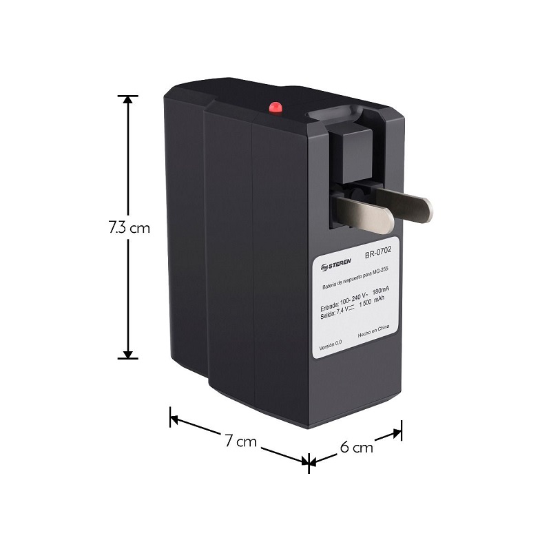 Batería Recargable de 7,4vcc 1,5ah Para Mg-255 Steren