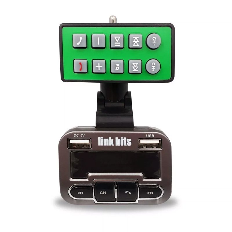 Transmisor Fm Bluetooth Mp3 Doble Usb Con Control Automóvil