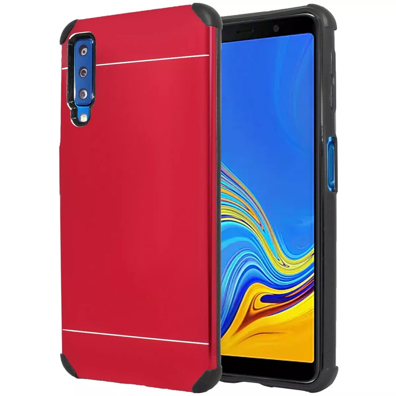 Funda + Cristal Plano Case Aluminio Galaxy A7 2018 Sm-a750