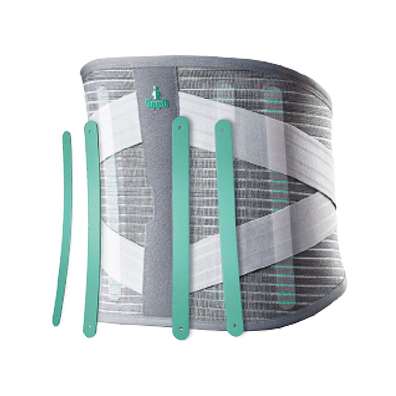 Faja Lumbar Doble Soporte Elastico Deluxe 4 Varillas 12 pulg