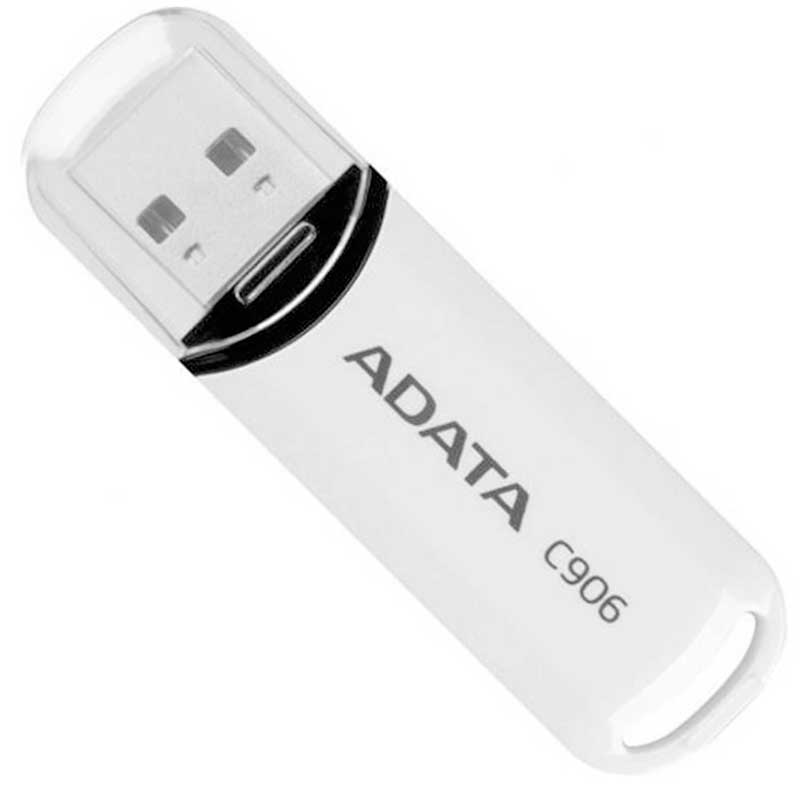 Memoria USB 32GB ADATA C906 2.0 Flash Drive Blanco AC906-32G-RWH 