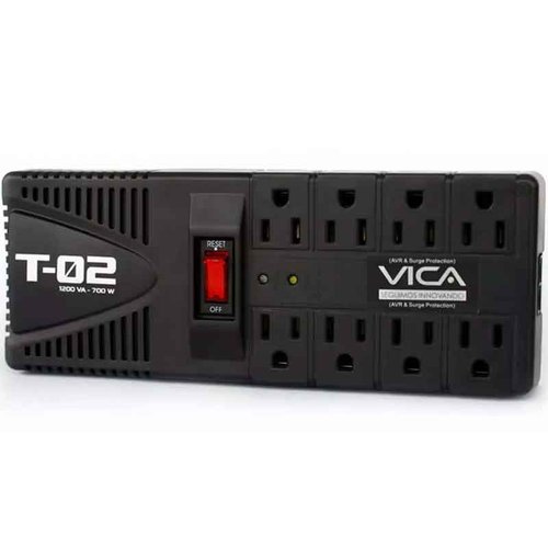 Regulador de Voltaje VICA T-02  8 Contactos 1200VA 